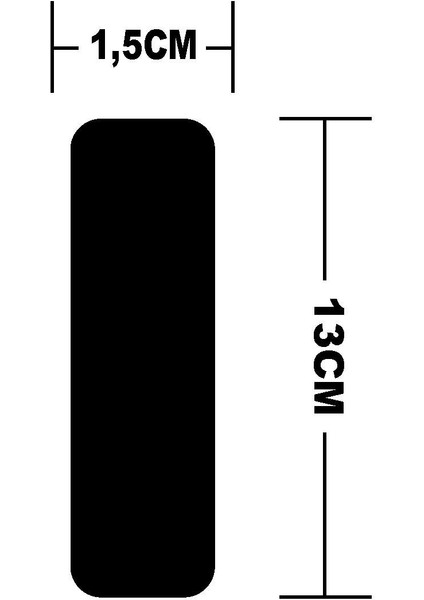 Kırmızı Reflective (Reflektif) 3'lü Uzun Dikdörtgen Sticker Paketi Otomobil Motosiklet Reflektif Parlayan Sticker Etiket Modeli fiyatları