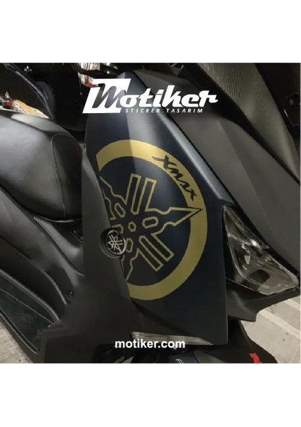Yamaha Xmax Logolu Sticker Etiket Modeli Gold