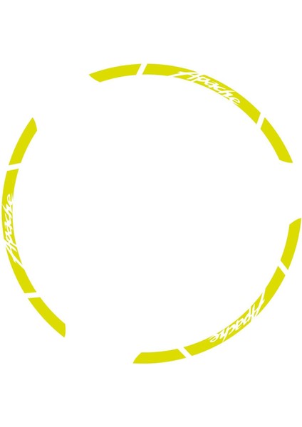 Tvs Apache Jant Sticker Etiket Modeli Neon Sarı