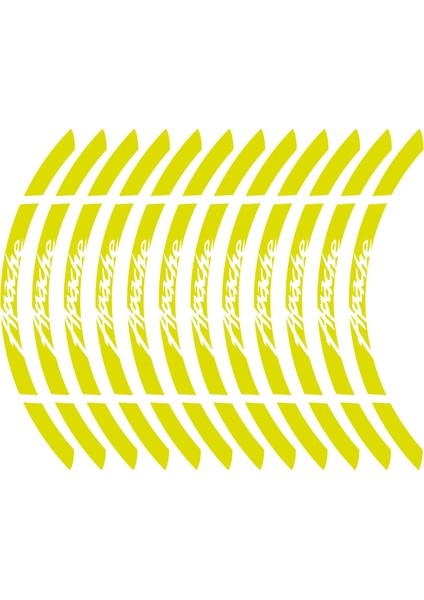 Tvs Apache Jant Sticker Etiket Modeli Neon Sarı fiyatları