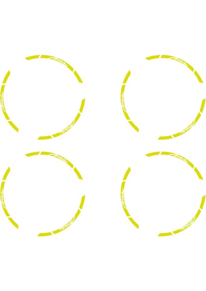 Tvs Apache Jant Sticker Etiket Modeli Neon Sarı modelleri