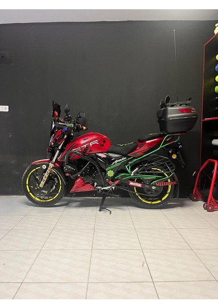 Tvs Apache Jant Sticker Etiket Modeli Neon Sarı indirimleri