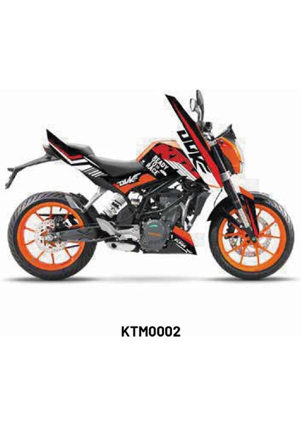 Ktm Duke 2011-2016 "ready To Race" Tasarım Motosiklet Sticker Etiket Kaplama Modeli