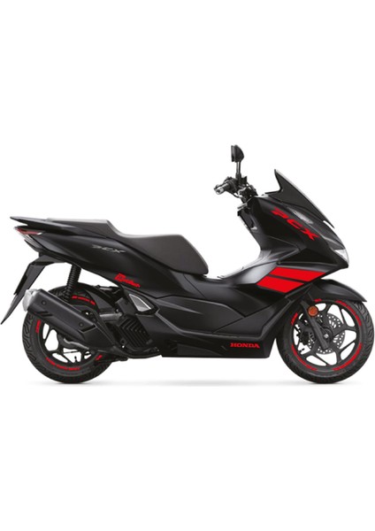 Honda Pcx 2021-2024 Kırmızı Parçalı Takım Stikcer Etiket Modeli