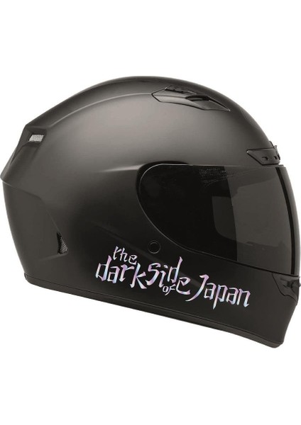 Dark Side Of Japan Işaretli Hologram Motosiklet Kask Sticker Etiket Modeli 2