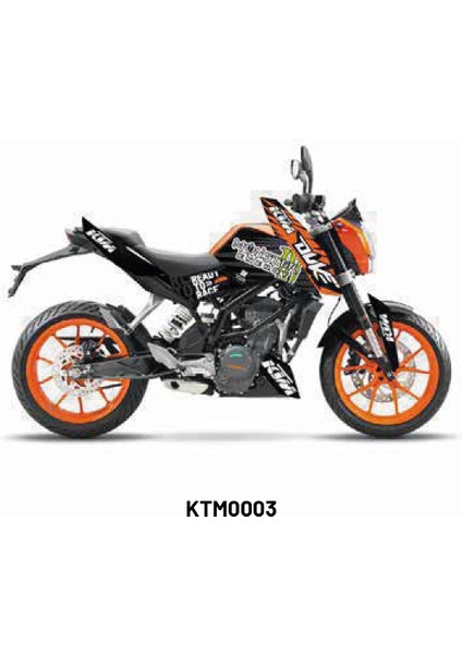 Ktm Duke 2011-2016 "monster" Tasarım Motosiklet Sticker Etiket Kaplama Modeli