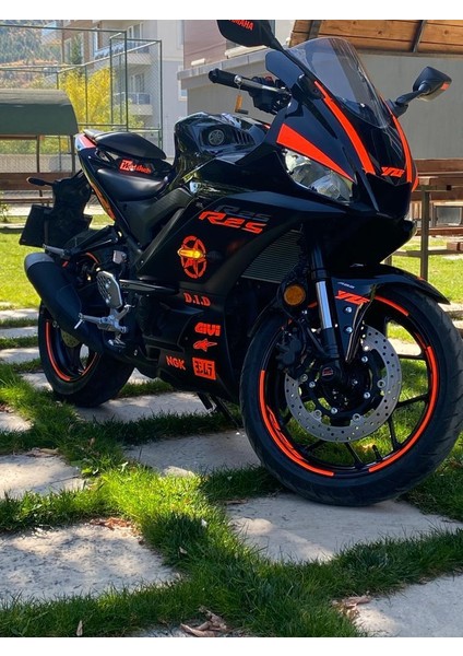 Yamaha Yzf R25 Neon Turuncu Sticker Etiket Modeli fiyatları