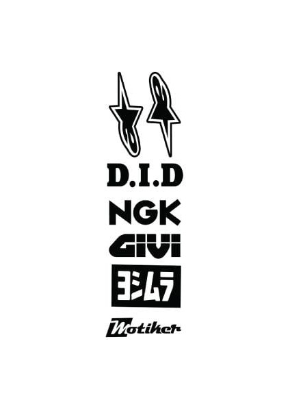 Rks R250 Alt Sakal Marka Logoları Sticker Etiket Modeli Kırmızı fiyatları