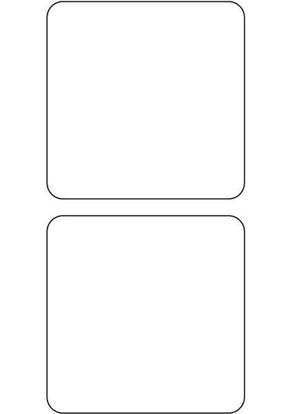 Beyaz Reflective (Reflektif) 2'li Kare Sticker Paketi Otomobil Motosiklet Reflektif Parlayan Sticker Etiket Modeli