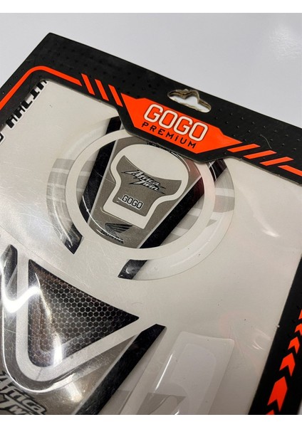 Honda Africa Twin Gri Tank Pad Damla Sticker Etiket Modeli