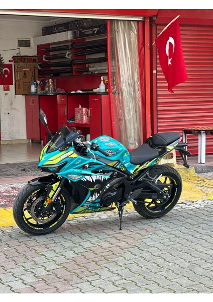 Rks R250 Sticker Shark Jaw's Motosiklet Kaplama Tasarım Modeli fiyatları