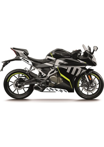 Cfmoto 250SR Beyaz 3 Parça Model Motosıklet Stıcker Etıket Modelı modelleri