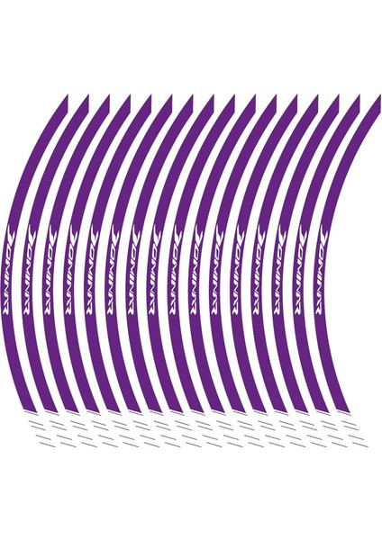 Dominar 250-400 Baskılı Mor Iki Renk Jant Sticker Etiket Modeli