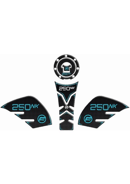 Nk 250 Turkuaz Tank Pad Sticker Seti
