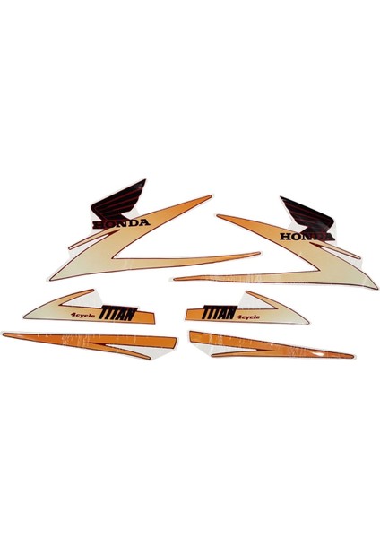 Honda Titan Etiket Takımı Kırmızı