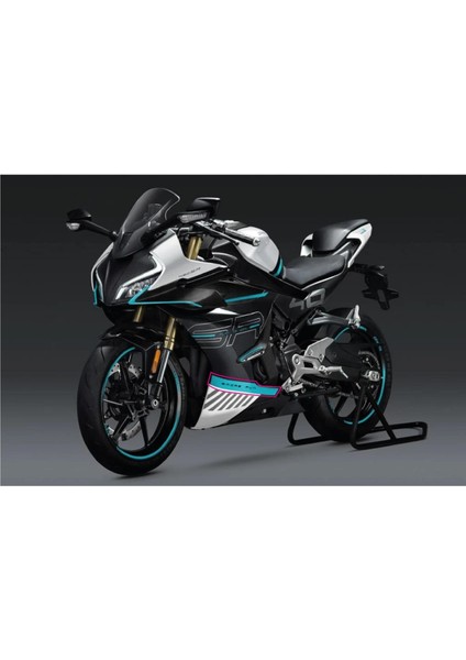 Cfmoto 450SR Sol Alt Sakal Turkuaz Orjınal Stıcker Tasarım Etıket Modeli Üst Kısım fiyatları