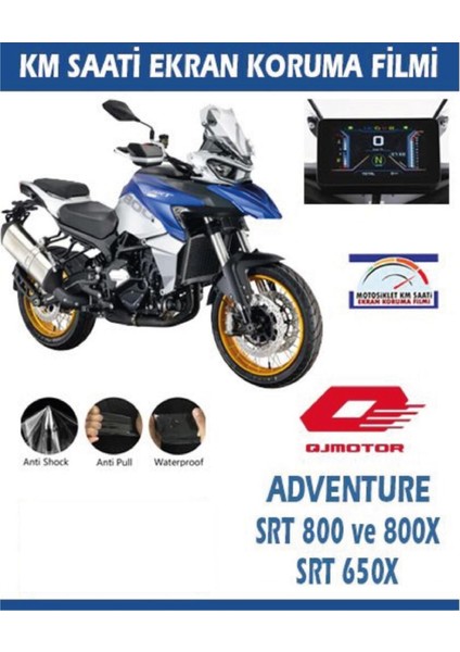 Qj Motor Adventure Srt 800/800X ve SRT650X Serisi Motosiklet Ekran Km Koruyucu