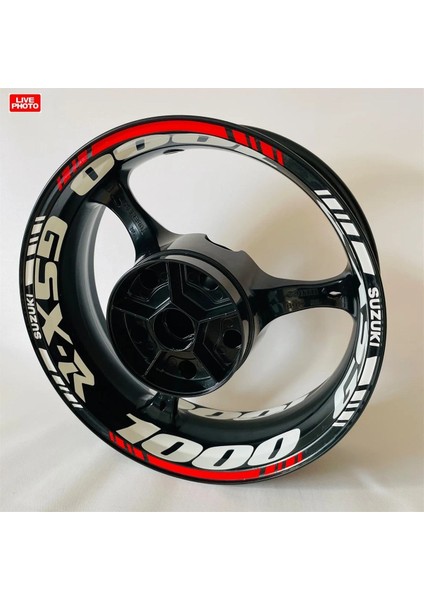 Gsx-R 1000 Çift Renk Jant Sticker Etiket Modeli
