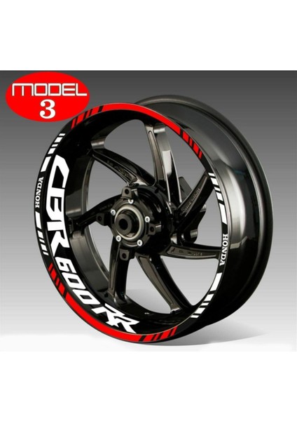 Honda Cbr 600RR Yazılı Jant Sticker Etiket Modeli