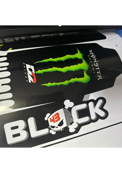 NS200 Hoonigan Monster Sticker Etiket Kaplama Modeli modelleri