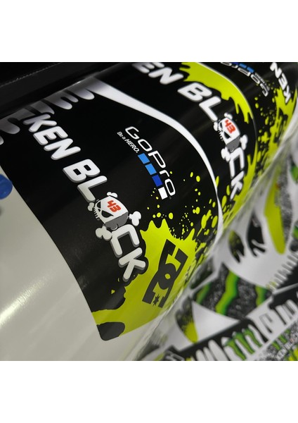 NS200 Hoonigan Monster Sticker Etiket Kaplama Modeli fırsatları