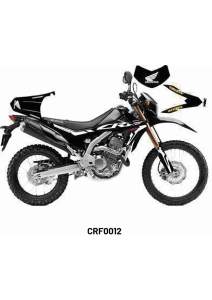 Honda CRF250 Rally "acerbis Black" Tasarım Motosiklet Sticker Etiket Kaplama Modeli