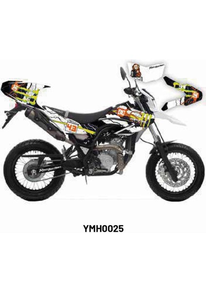Yamaha Wr 125 X/r "monster" Tasarım Motosiklet Sticker Etiket Kaplama Modeli