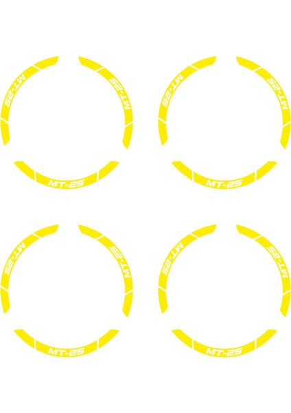 Sarı Yamaha Mt-25 Geniş Jant Sticker Etiket Modeli fırsatları