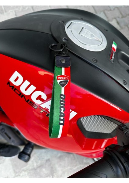 Italyan Bayrak Çizgi Tasarım Ducati Anahtarlık Modeli