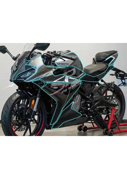 Cf Moto 250SR Şeffaf Kaplama Sticker Etiket Model