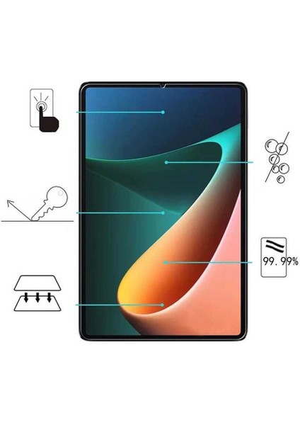 Xiaomi Pad 5 Tempered Glass Tablet Cam Ekran Koruyucu