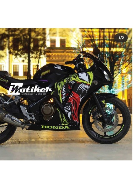 Honda CBR250R Venom Sticker Etiket Parça Full Kaplama Modeli