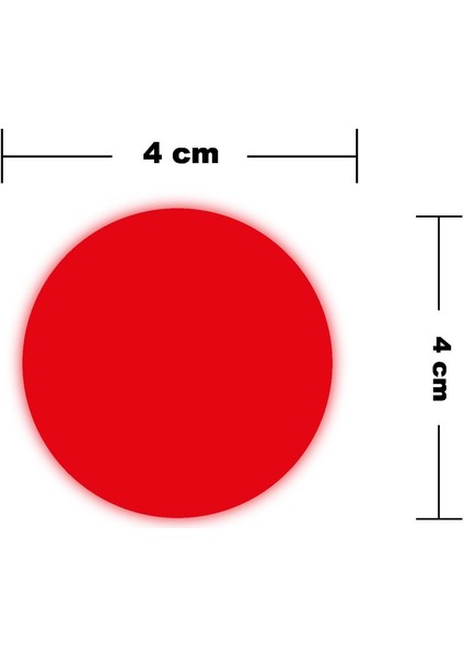 Kırmızı Reflective (Reflektif) Yuvarlak Sticker Paketi 8'li Otomobil Motosiklet Reflektif Parlayan Sticker Etiket Modeli fiyatları