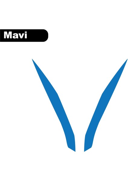 Cf Moto NK250 2018-2024 Ön Far Yanı Sticker Mavi modelleri