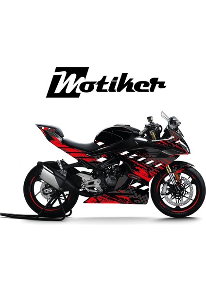 Cfmoto 450SR Racing Sport Kırmızı Motosiklet Kaplaması