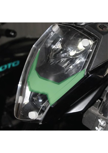 Cf Moto NK250 2018-2024 Ön Far LED Üstü Yarı Şeffaf Etiket Modeli Yeşil