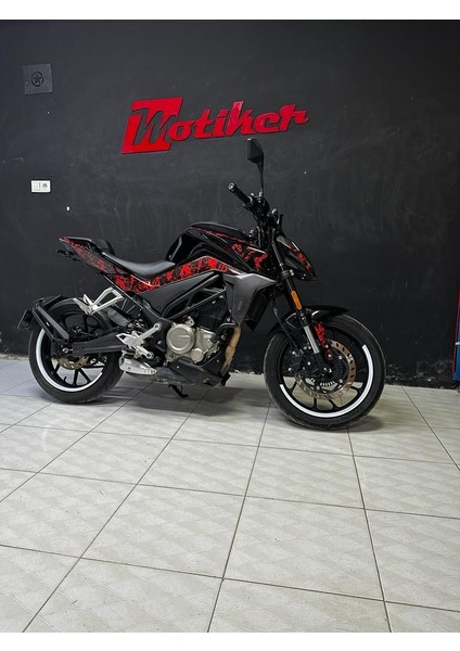 Cfmoto 250NK "full Fırtına" Motosıklet Parçalı Stıcker Etıket Modelı