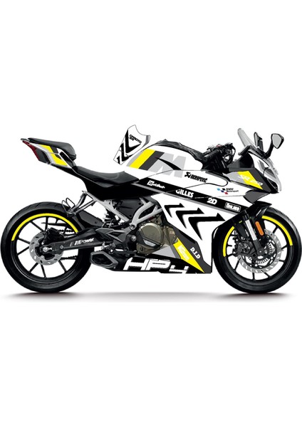 Cfmoto 250SR Bmw Hp4 Model Parcalı Motosıklet Kaplama Stıcker Etıket Modelı Renk 6