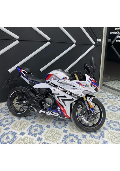 CFMOTO 250SR HP4 MODEL PARCALI MOTOSIKLET KAPLAMA MAVİ KIRMIZI BEYAZ STICKER ETIKET MODELI RENK 1 fiyatları