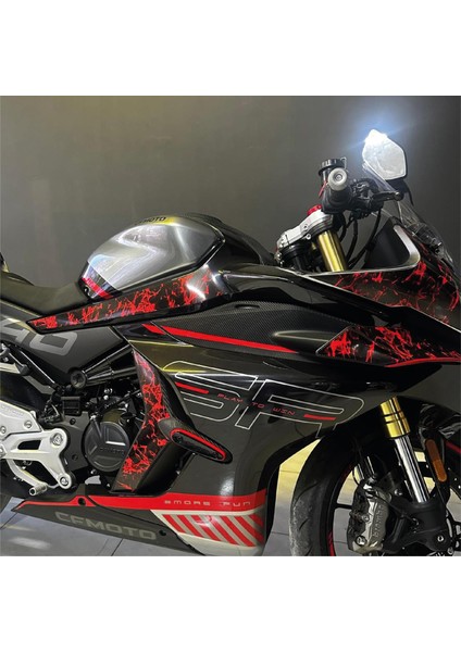 Cf Moto 450SR Far Yanı Fırtına Kırmızı Parçalı Kaplama Sticker Etiket fiyatları
