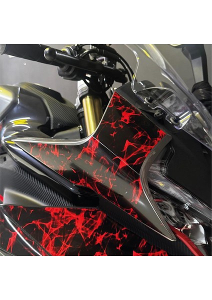 Cf Moto 450SR Far Yanı Fırtına Kırmızı Parçalı Kaplama Sticker Etiket fırsatları