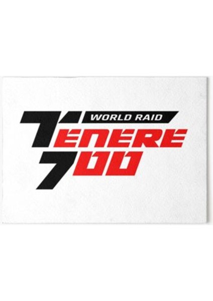 Yamaha Tenere 700 World Raıd Kırmızı Sticker Etiket Modeli
