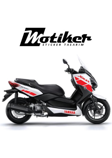 Yamaha Xmax 2015 Uyumlu Sticker Fire Red Edition Takım Sticker