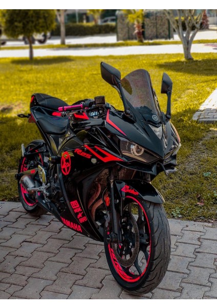 Yamaha R25 Neon Turuncu Sticker Etiket Kaplama fiyatları