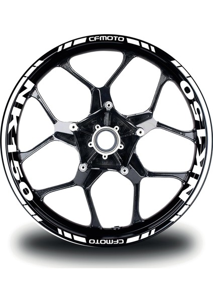 Cfmoto 150NK Takım Jant Sticker Etiket Modeli Beyaz Renk