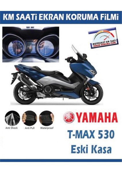 Yamaha T-Max 530 Eski Kasa Motosiklet Ekran Km Koruyucu