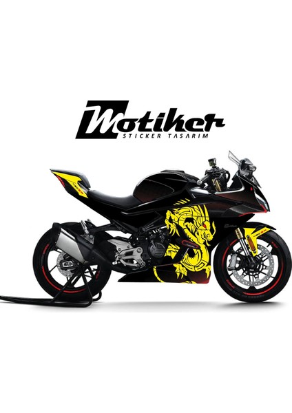 Cfmoto 450SR Dragon Sarı Motosiklet Kaplaması