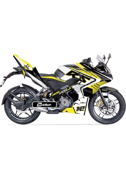 bajaj RS200 Nitrus Sticker Etiket Parçalı Kaplama Modeli
