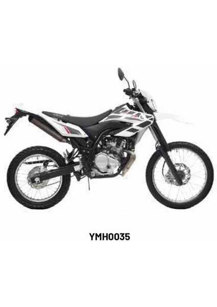 Yamaha Wr 125 R "white" Tasarım Motosiklet Sticker Etiket Kaplama Modeli