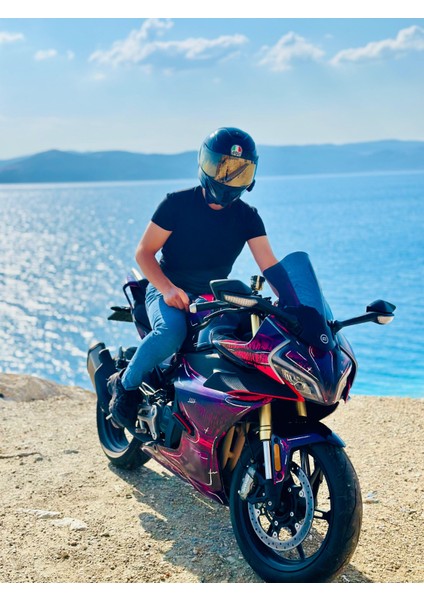 Cfmoto 450SR Airbrush Sticker Tasarım Motosiklet Kaplaması indirimleri